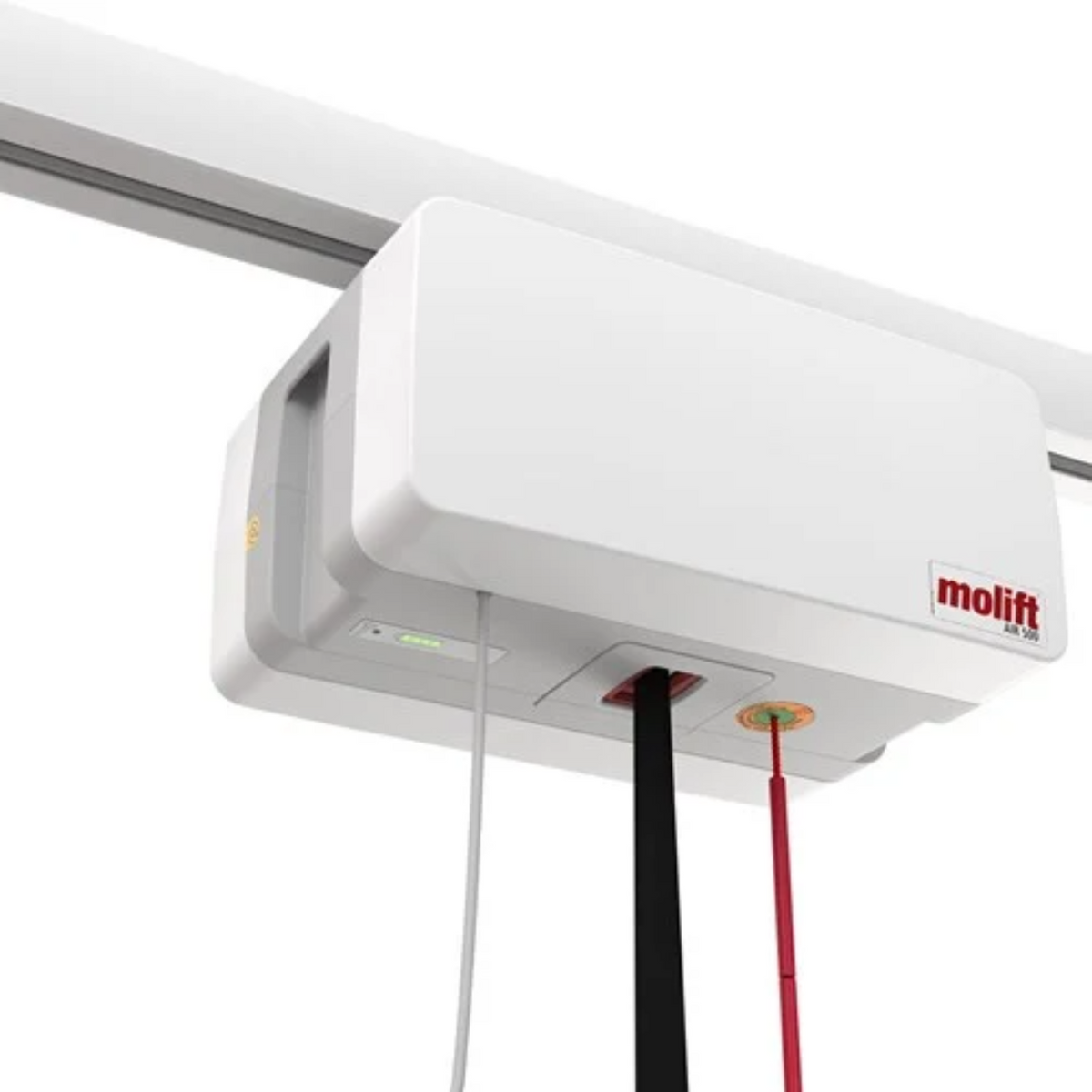 Etac | Molift Air 500 Innovative Ceiling Hoist for Plus-Size Users Up to 500 kg Revolutionize Care with Maximum Comfort and Efficiency Unmatched Comfort and Ease close up view