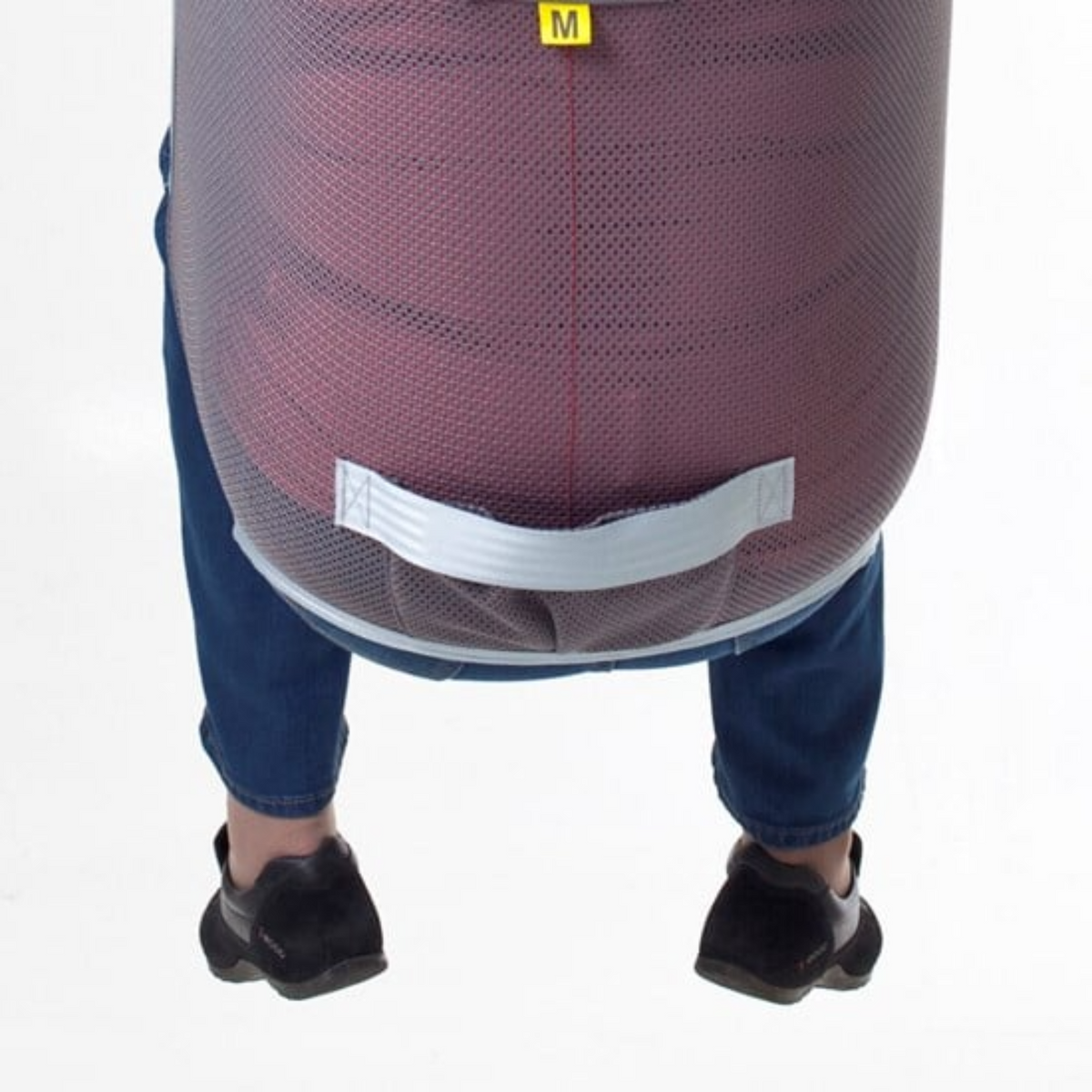 Etac | EvoSling Ampu MediumBack Secure and Comfortable Sling for Unique Needs Featuring a narrow leg support opening, shoulder-height back, and anti-slip design back view