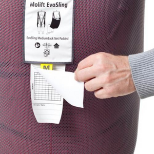 Etac | Molift EvoSling Comfort MediumBack Net Sling Full Body Support for Users with Joint Sensitivity. This shoulder-height sling, made of breathable polyester net  information