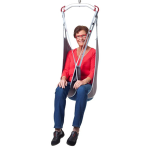 Etac | Molift EvoSling MediumBack Comfortable Upright Support Sling with Arm Rests in Polyester and Mesh Variants frontview
