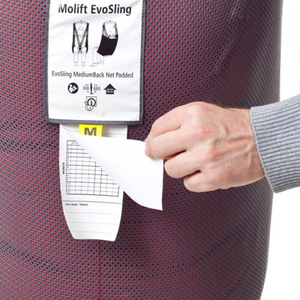 Etac | Molift EvoSling MediumBack Comfortable Upright Support Sling with Arm Rests in Polyester and Mesh Variants information