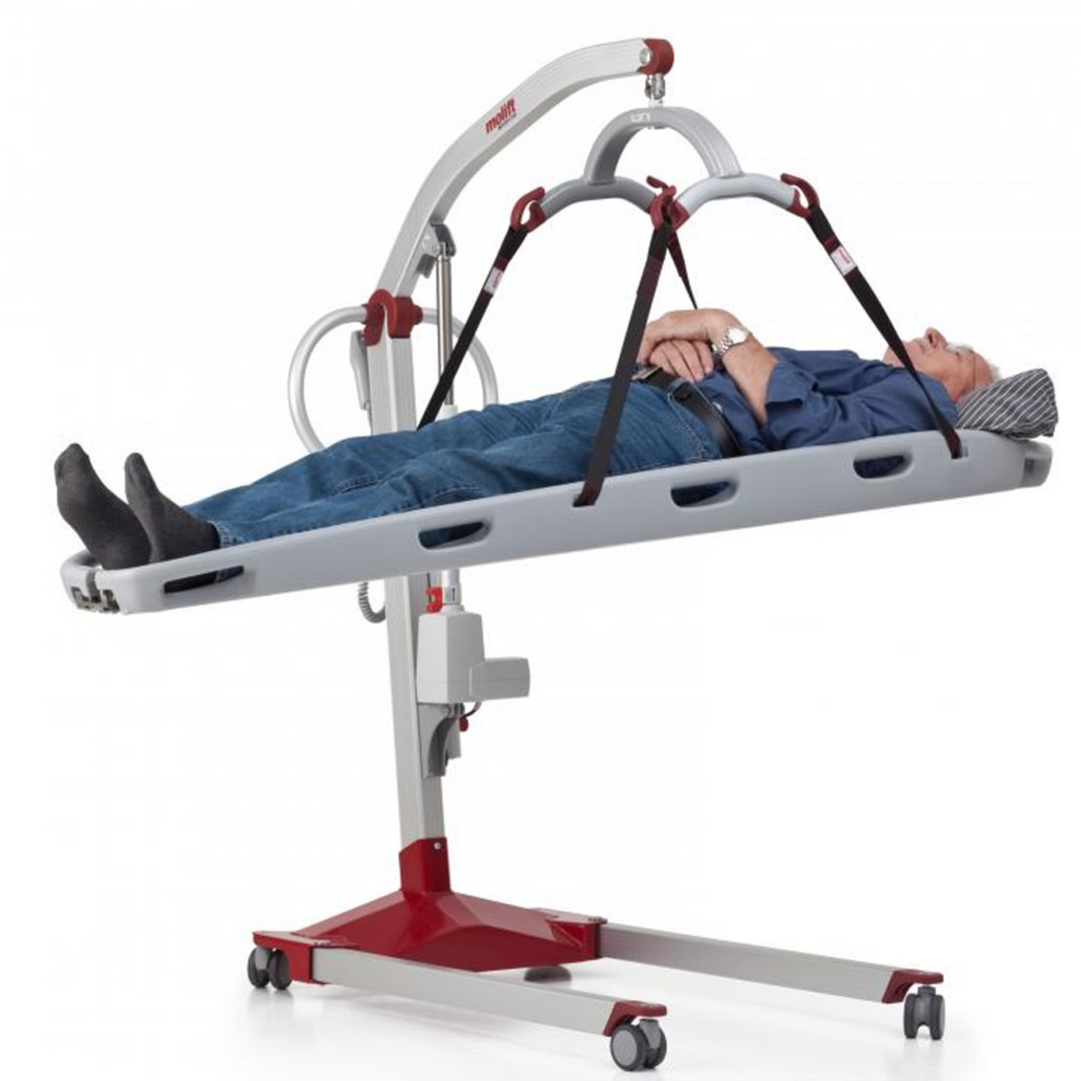 Etac | Molift Mover 180 Lightweight Aluminium Hoist with Versatile Hoisting Options and Ergonomic Design for Caregiver Comfort patient lifted