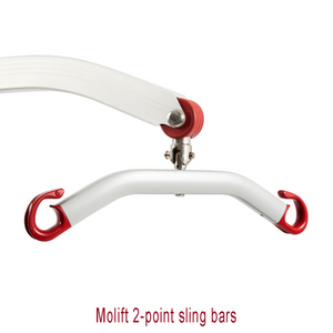 Etac | Molift Mover 180 Lightweight Aluminium Hoist with Versatile Hoisting Options and Ergonomic Design for Caregiver Comfort 2 point sling bars
