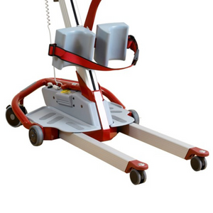 Etac | Explore Freedom with Molift Quick Raiser 2 Stable and Maneuverable Electric Patient Lift with Adjustable Legs Effortlessly Fits in Tight Spaces and Under Furniture close view