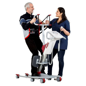 Etac | Molift Quick Raiser 205 State-of-the-art Sit-to-Stand Hoist with Exceptional Maneuverability Designed for outstanding transfer capabilities  helping patient
