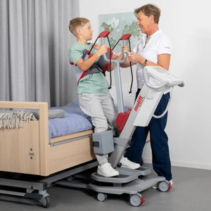 Etac | Molift Quick Raiser 205 State-of-the-art Sit-to-Stand Hoist with Exceptional Maneuverability Designed for outstanding transfer capabilities  helping child patient