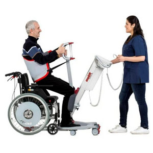 Etac | Effortless Active Transfers: Molift RgoSling Active for QuickRaiser 205 Specially designed for seamless hoisting woman helping patient