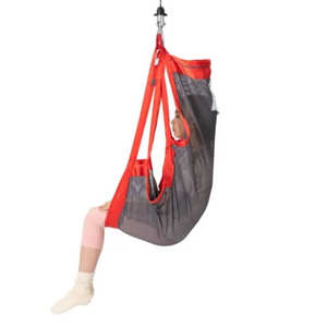 Etac | Molift RgoSling Comfort Highback Mesh Polyester Full Body Support Sling for Users with Muscular or Skeletal Pain Breathable and Quick-Drying Material side view