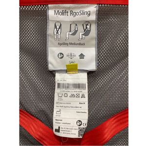 Etac | Molift RgoSling Medium Back Padded High-Quality 4-Point Sling for Users with Head Control, Ideal for Home Care and Institutions view