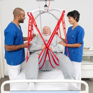 Etac | Safely Lift and Support Plus Size Users with RgoSling MediumBack Plus 500 kg Safe Working Load for Comfortable and Dignified Care lifting patient