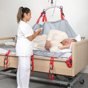 Etac | Enhance Caregiving with Molift Repositioning Sheet Reduce Injury Risks and Elevate Quality of Care in Repetitive Transfers and Repositioning Tasks remote control