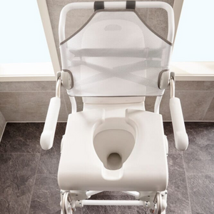 Etac | Swift Mobil-2 Shower Commode Chair Flexible, Accessible, and Comfortable Care Companion upper view
