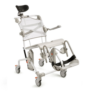 Etac | Swift Mobil Tilt-2 Comfortable and Safe Shower Commode Chair for Carer and User Unique Tilt Function adjustable