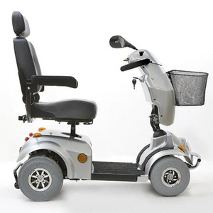 Freerider | Explore the City in Comfort City Ranger 6 Mobility Scooter Efficient, Stylish, and Reliable silver tyres view