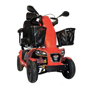 Orange Freerider | FR1 Mobility Scooter | Adjustable Captain Seat, and All-Round Suspension | 8mph Class 3 Road Scooter