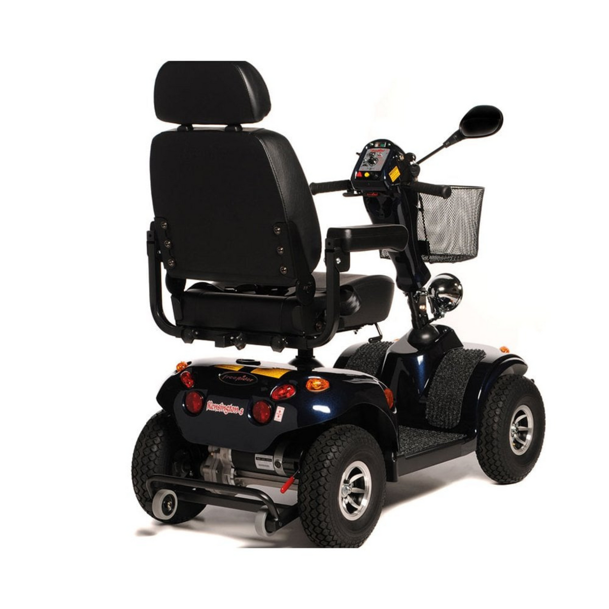 Freerider | Discover Comfort and Reliability with the Kensington Mobility Scooter Perfect for Everyday Journeys and Longer Adventures Blue back view