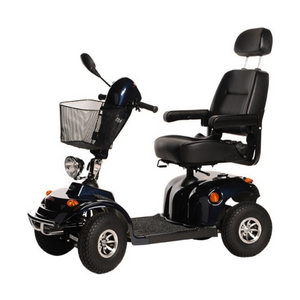 Freerider | Discover Comfort and Reliability with the Kensington Mobility Scooter Perfect for Everyday Journeys and Longer Adventures Blue side view