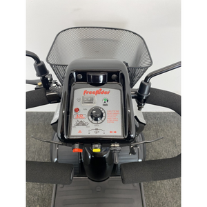 Freerider | Explore Freedom with Our Road-Legal 4-wheel Scooter Up to 20 Miles Battery Range and a Choice of Air-Filled or Solid Tyres black board