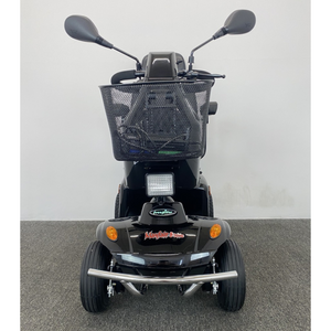 Freerider | Explore Freedom with Our Road-Legal 4-wheel Scooter Up to 20 Miles Battery Range and a Choice of Air-Filled or Solid Tyres black back view