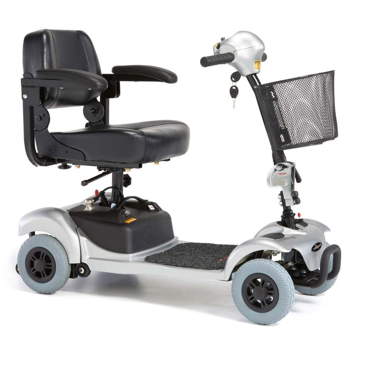 Silver Freerider | Mini Ranger Lightweight Electric Mobility Scooter | 4mph Pavement Scooter 