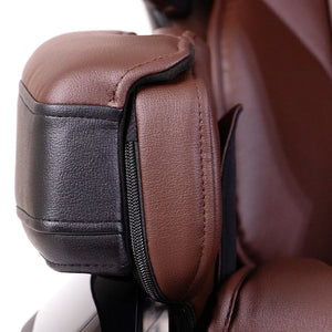 Fujiiryoki JP-1100 Zero Gravity Electric Massage Chair brown close up