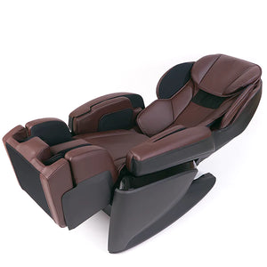 Fujiiryoki JP-1100 Zero Gravity Electric Massage Chair brown reclined 