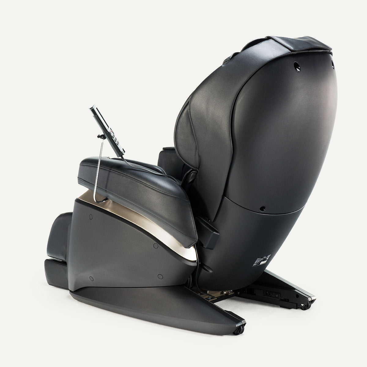 Rear oblique view Black Fujiiryoki JP-2000 Zero Gravity Massage Chair. Advanced 5D AI+ Full Body Massage Experience. Heated Back Massage &amp; Therapeutic.