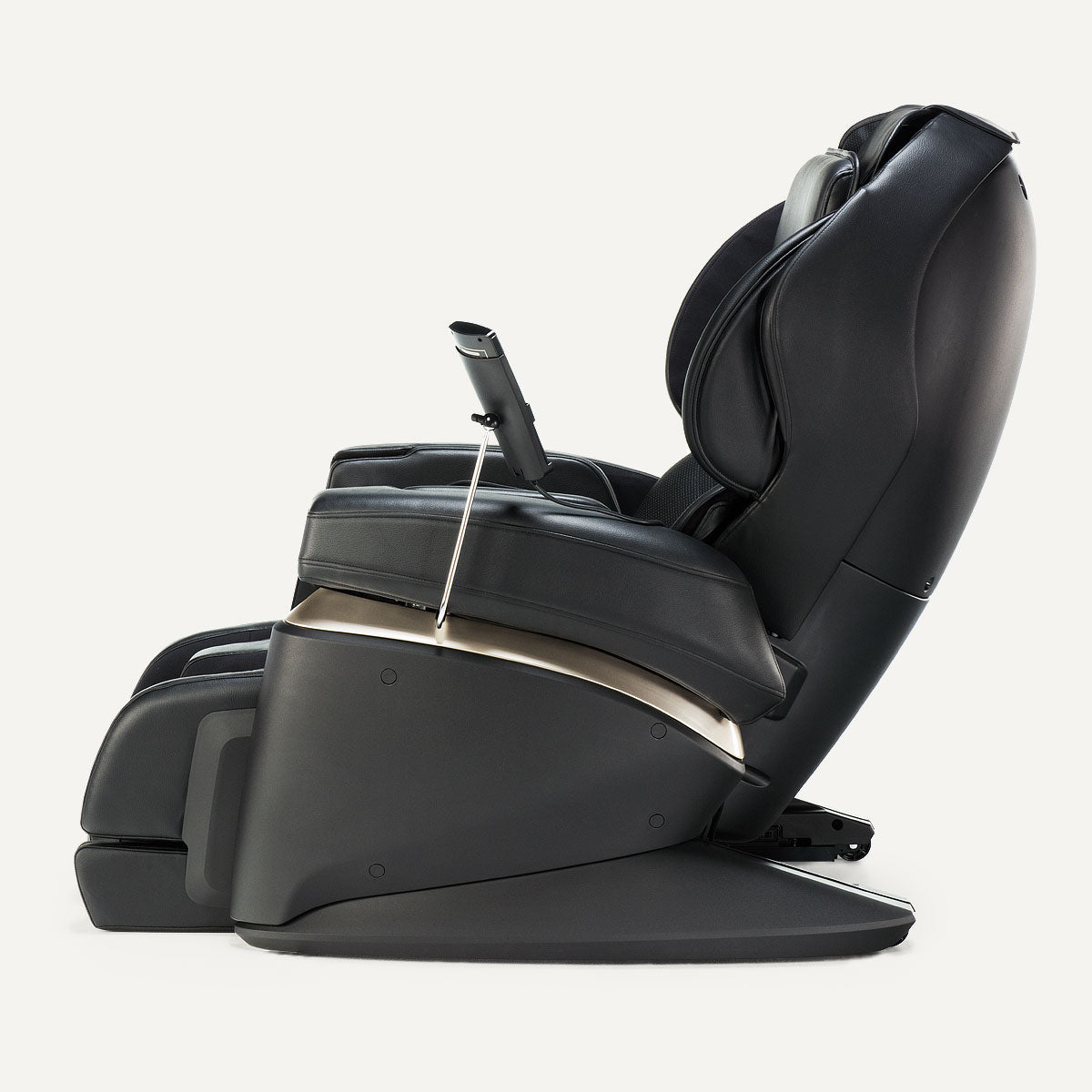 Right side view of Black Fujiiryoki JP-2000 Zero Gravity Massage Chair. Advanced 5D AI+ Full Body Massage Experience. Heated Back Massage &amp; Therapeutic.