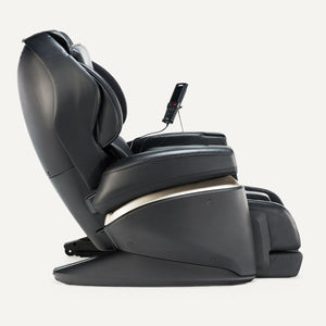left side view of Black Fujiiryoki JP-2000 Zero Gravity Massage Chair. Advanced 5D AI+ Full Body Massage Experience. Heated Back Massage & Therapeutic.