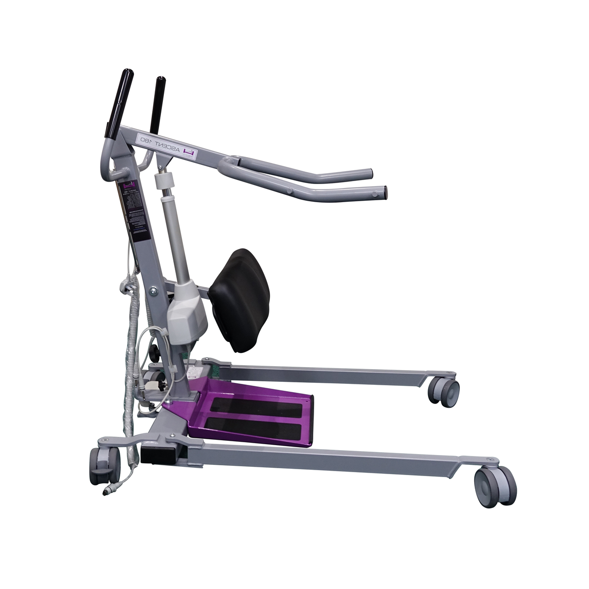 Harvest Healthcare Ascent 180 Stand Aid Ergonomic, Safe, and Versatile Lift Aid Patients Care Fall Prevention side view