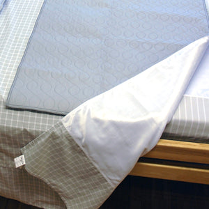 Direct Healthcare Group Incosheet incontinece sheet as underlay on bed