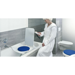 Invacare | Aquatec Orca Bathlift  Comfort, Safety, and Efficiency in Every Bath  being used in bathroom