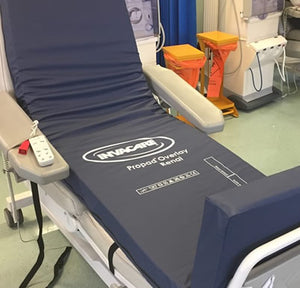 Invacare Propad Renal Mattress Overlay laid on hospital bed 