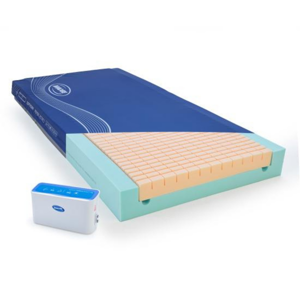 Invacare | Softform Premier Active 2 Hybrid Pressure Relief Mattress Versatile Comfort for Varied Patient Needs full view 