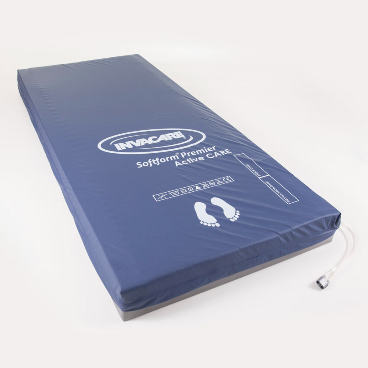 Invacare | Softform Premier Active Care Mattress &amp; Rx Pump Mattress Clinically Proven Static and Dynamic Solution for Very High-Risk Patients full view