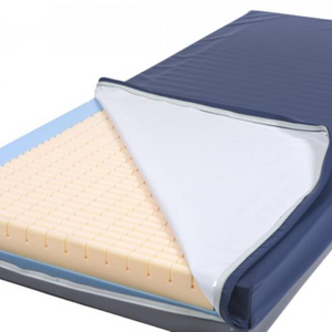 cover opened on the Invacare | Softform Premier Original Superior Healthcare Mattress | Pressure Redistribution and Comfort | Ulcer Prevention inner view