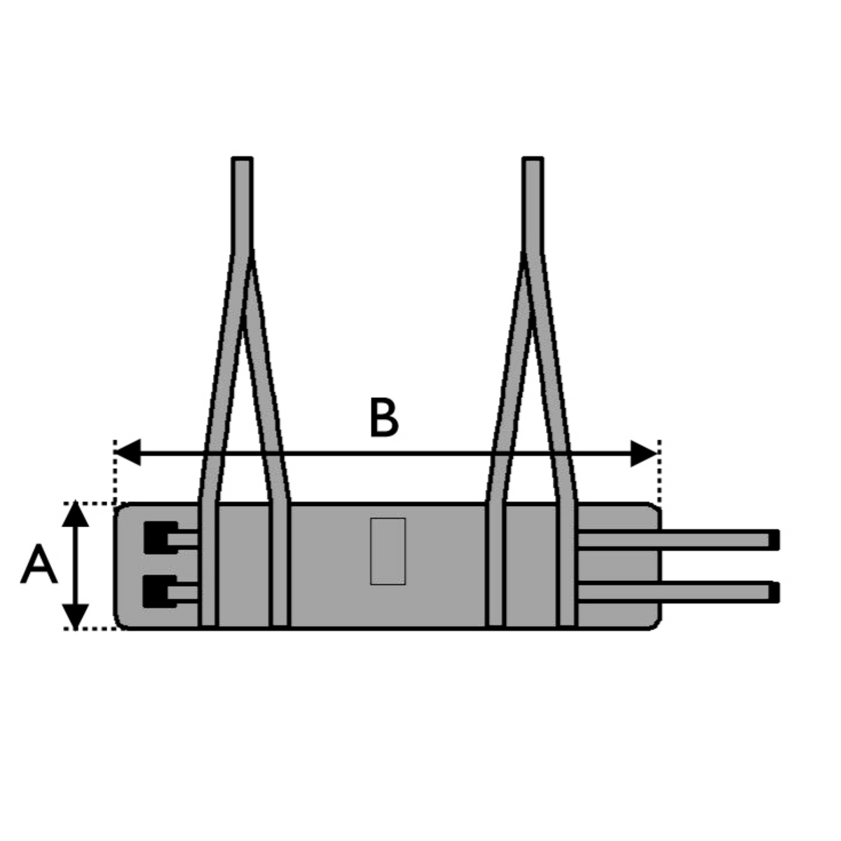 Invacare | Standing Transfer Vest Safe and Comfortable Self-Transfer Sling for Patients with Standing Ability diagram