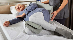 Direct Healthcare Group LEJRELET Cushion Set with pad low folded in between knee and wedge as back support