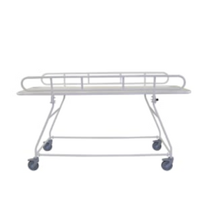 Prism Medical | Premium Fixed-Height Shower Trolleys in Two Sizes with Antimicrobial Protection back view
