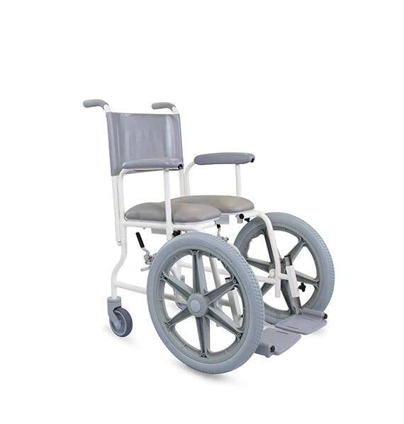 Prism Medical | Freeway T50 Shower Chair | Wheeled Commode Bathroom Chair | Antimicrobial