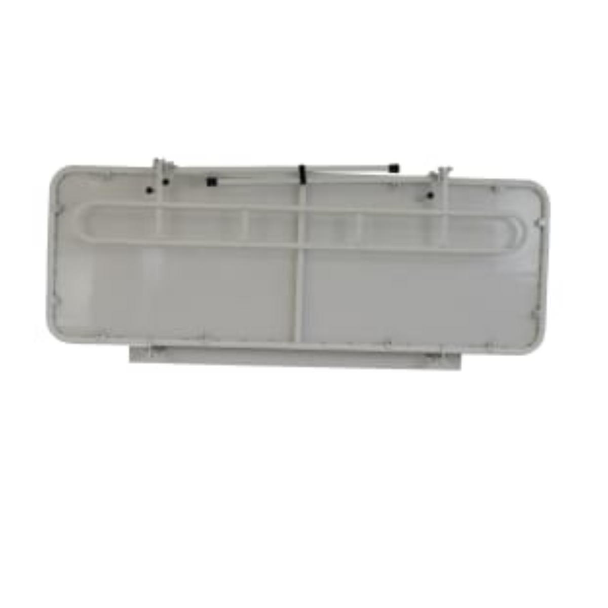 Prism Medical | Freeway Wall Mounted Changing Table folded against wall