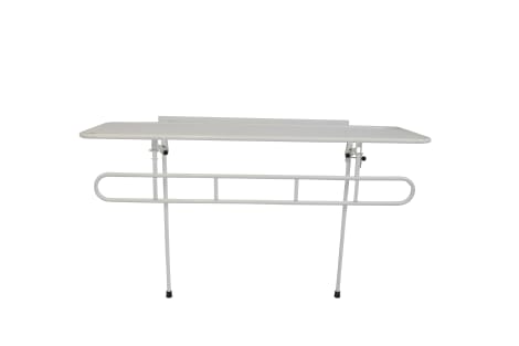 Prism Medical | Freeway Wall Mounted Shower Stretcher Configurable, Adjustable, and Hygienically Protected  hand down view