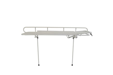 Prism Medical | Freeway Wall Mounted Shower Stretcher Configurable, Adjustable, and Hygienically Protected  right hand adjusted