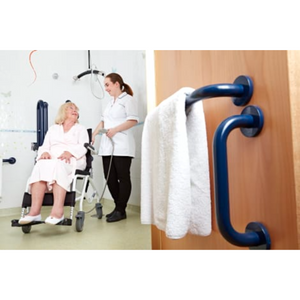Prism Medical | Mackworth M80 Tilt-in-Space Shower/Commode Chair for Enhanced Comfort and Mobility patient using view