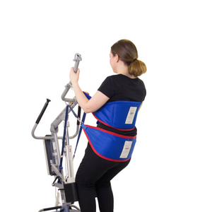 Prism Medical | Posterior Sling & Standing Support Straps Optimized Support for Stand Aid Users patinet using back view