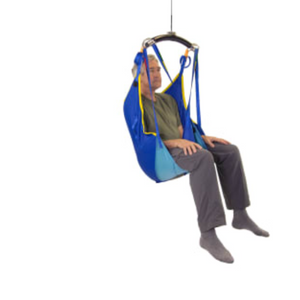 man using Prism Medical | Prism Universal Sling Polyester/Slip Fit Without Headrest