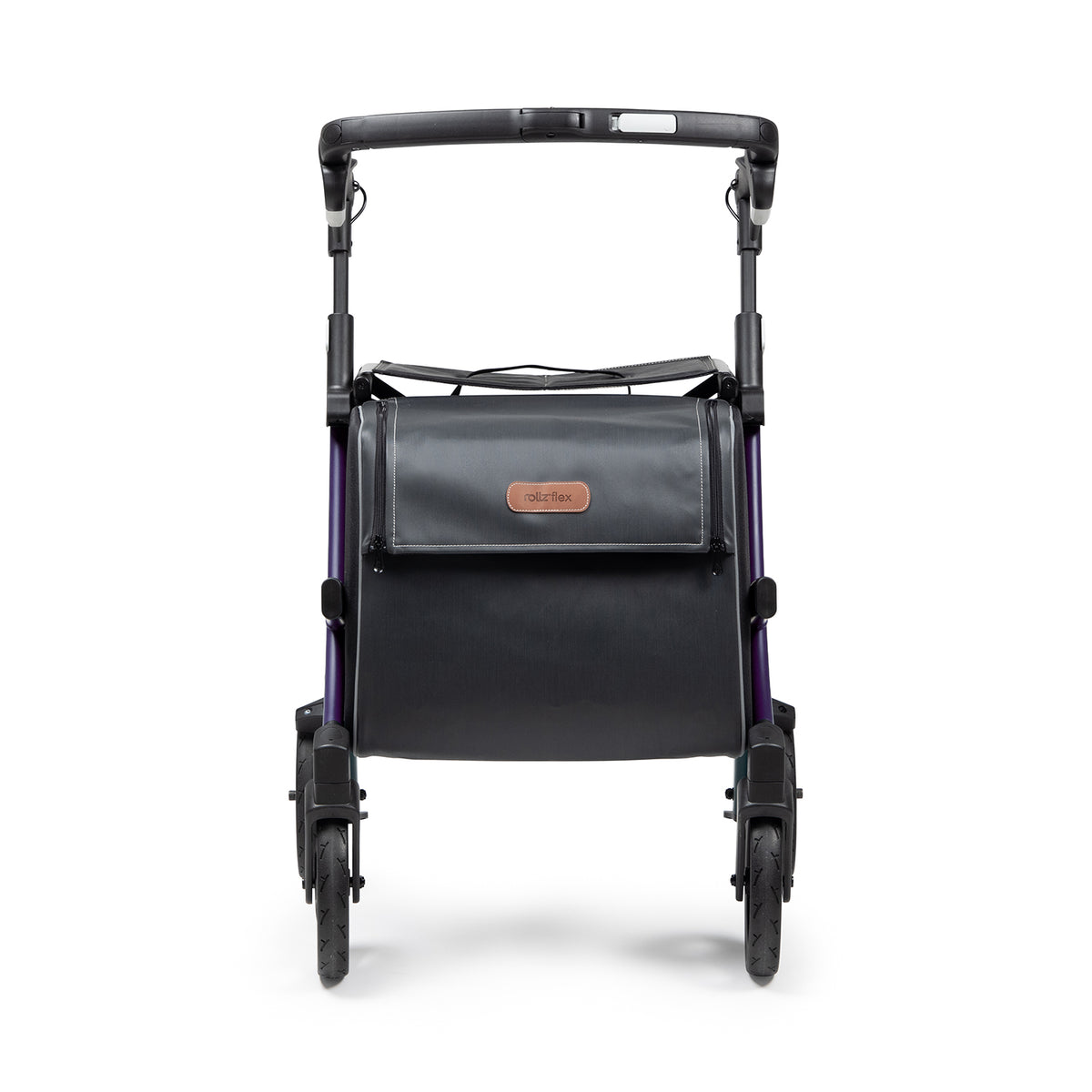 Rollz Flex 2 Rollator purple front view
