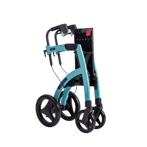 Rollz | Motion 2 Rollator 3-in-1 Rollator Walker and Wheelchair, Effortless Transformation for Dual Mobility Support  folded
