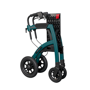 Rollz | Motion Performance Rollator & Wheelchair All-Terrain Rollator Walker and Wheelchair with Air Tires and Underseat Basket Accessory folded