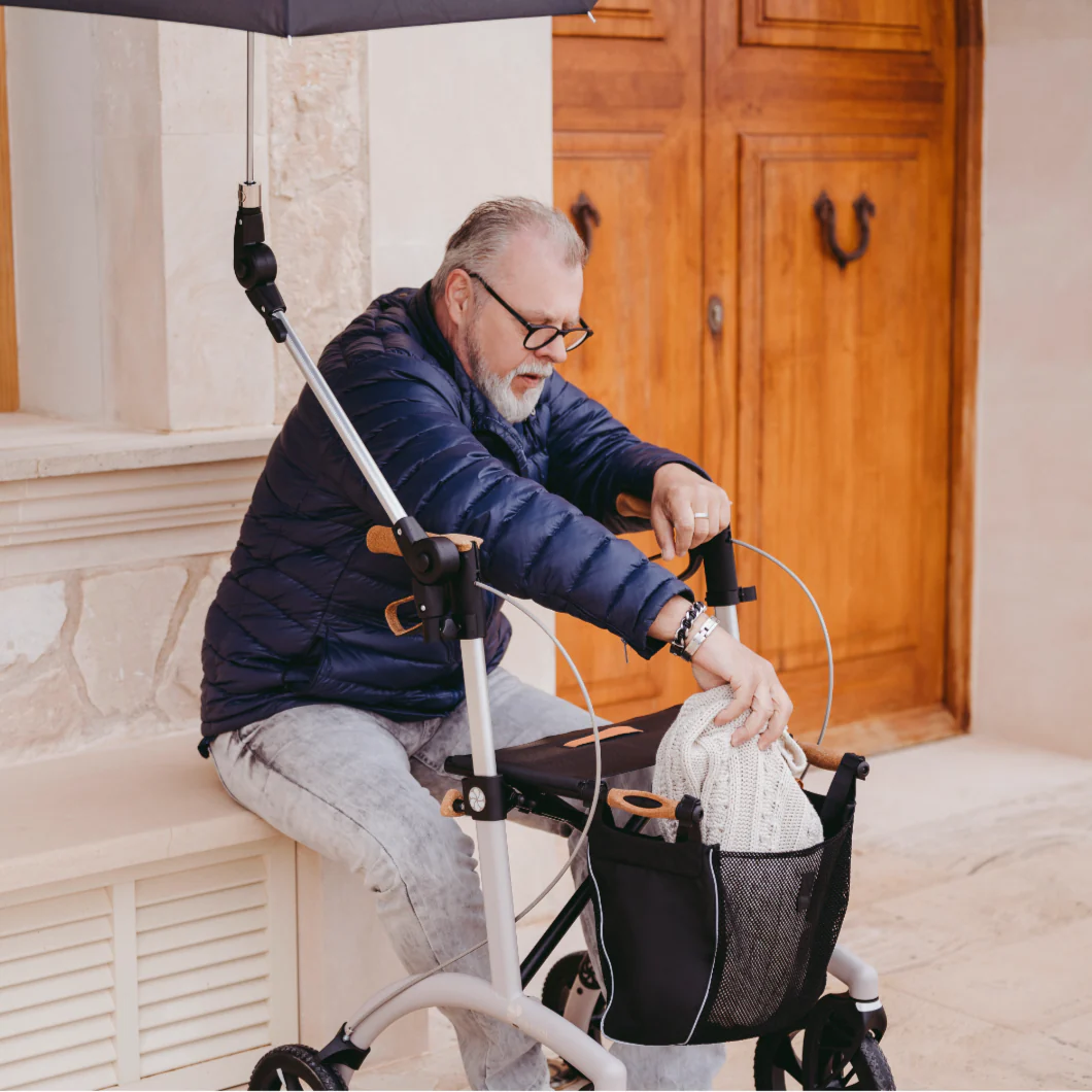 Rollz | Saljol Allround Rollator A Stylish and Versatile Off-Roader with Superior Maneuverability easy to carry extra things